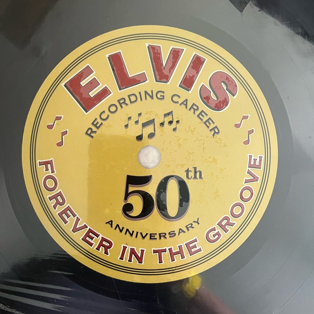 Elvis 50th Anniversary Vinyl Record - Black